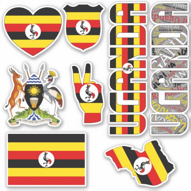 Amazing Uganda Shapes National Symbols (Front)