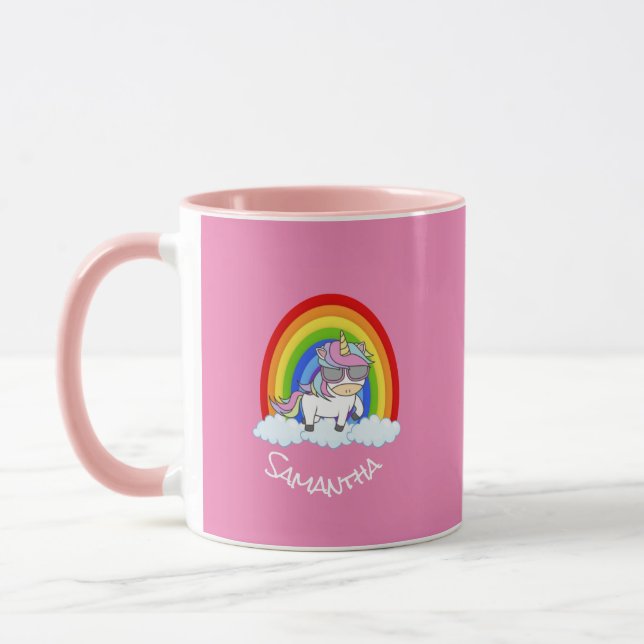  Amazing   Unicorn Pink  Mug (Left)