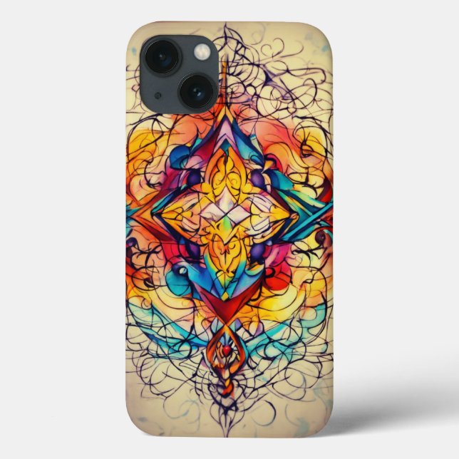 Amazing unique colour print iphone cover (Back)