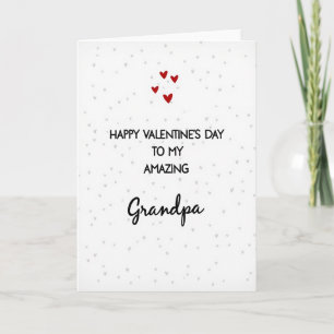 Amazing Valentines Grandpa Heart Card