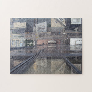 Amazing View Willis Tower Looking Down 4x3 Jigsaw Puzzle