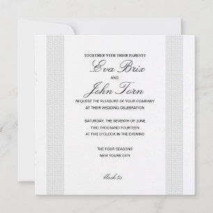 Amazing wedding Greek invitation