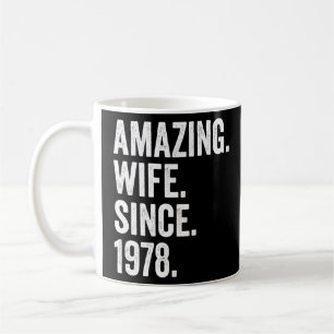 Amazing Wife Since 1978 44th Wedding Anniversary 4 Coffee Mug