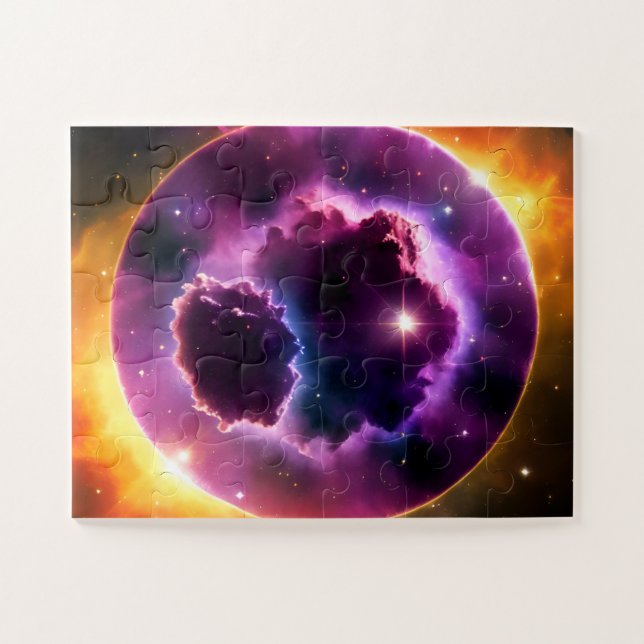 Amazing Window into Fun Purple Dimension Jigsaw Puzzle (Horizontal)