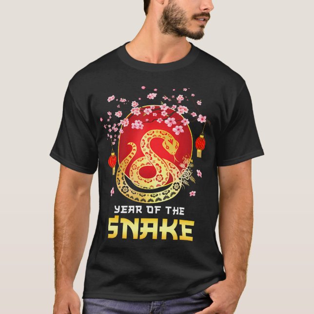 Amazing Year Of The Snake 2025 Chinese New Year Zo T-Shirt (Front)
