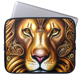 Amazingly Beautiful Golden Lion   Laptop Sleeve
