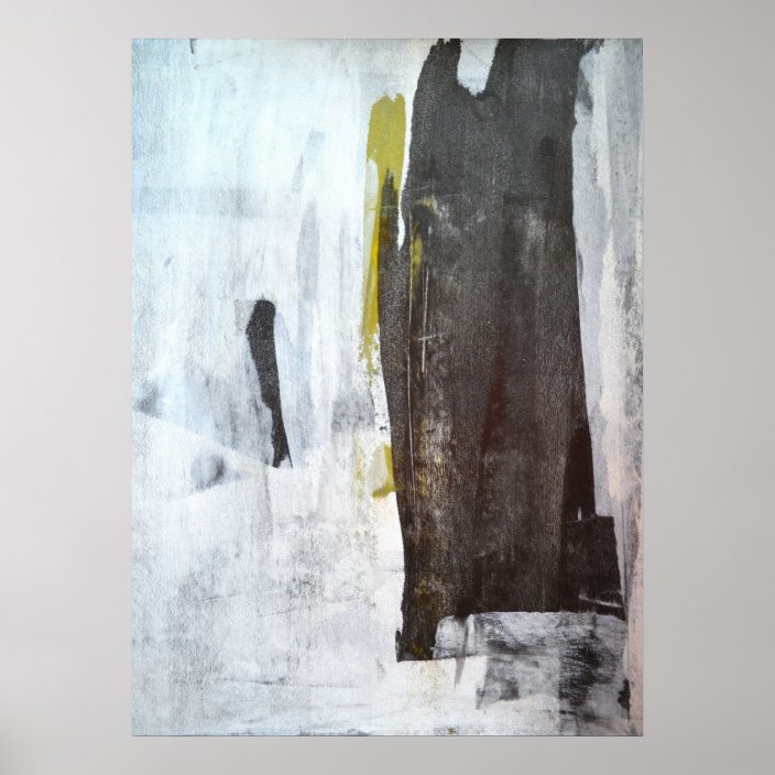 'Amazingly Modern' Black and White Abstract Art Poster