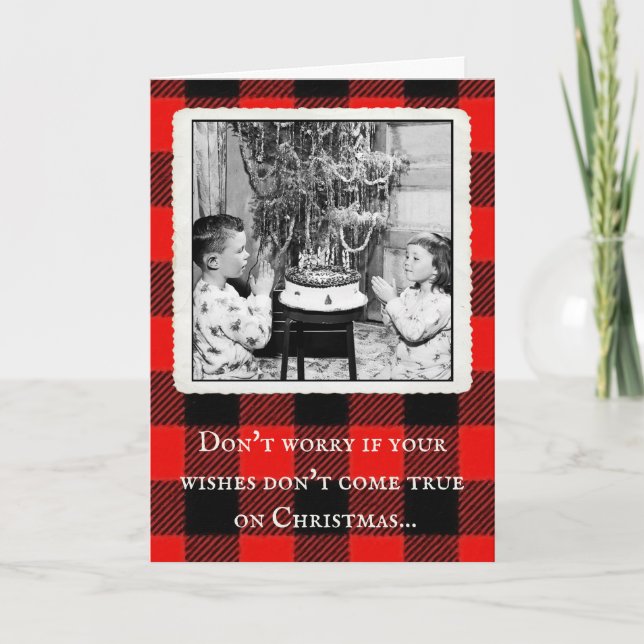 "Amazon Christmas Wishes" Vintage Xmas Card (Front)