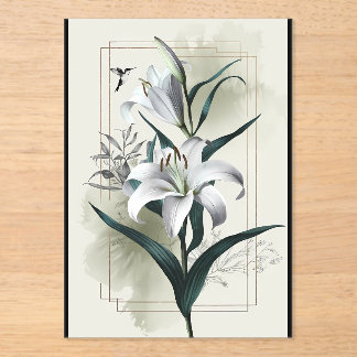 Amazon Lily Art – Gold & Scandi Style Acrylic Invitations