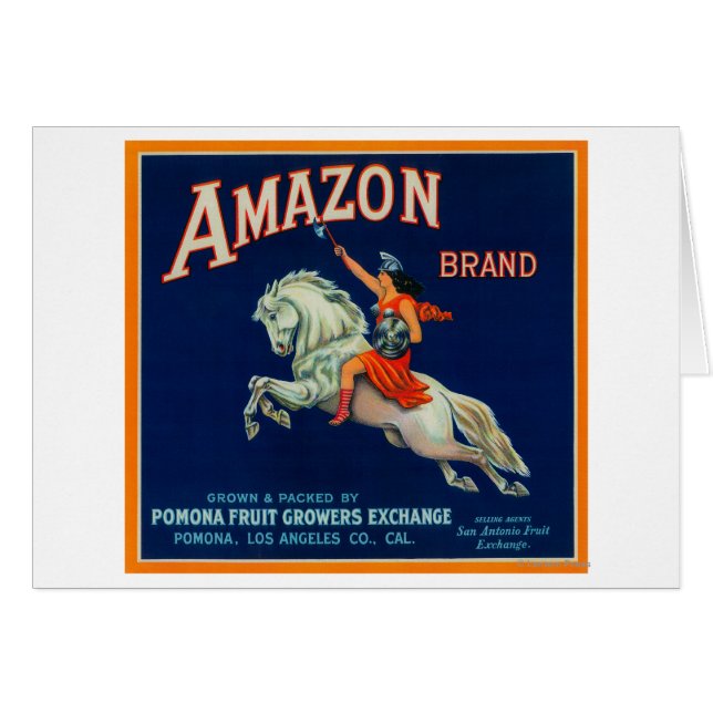 Amazon Orange LabelPomona, CA (Front Horizontal)