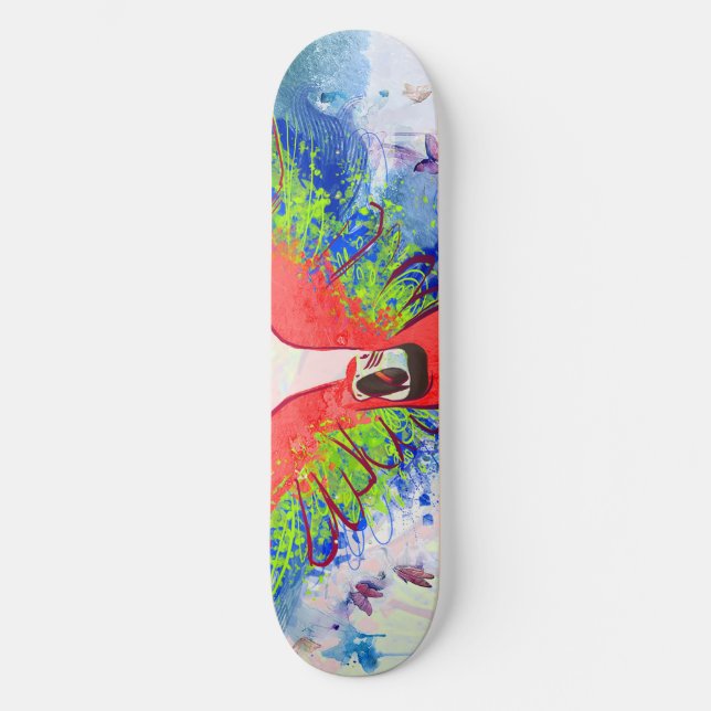 Amazon Parrot Macaw Skateboard (Front)