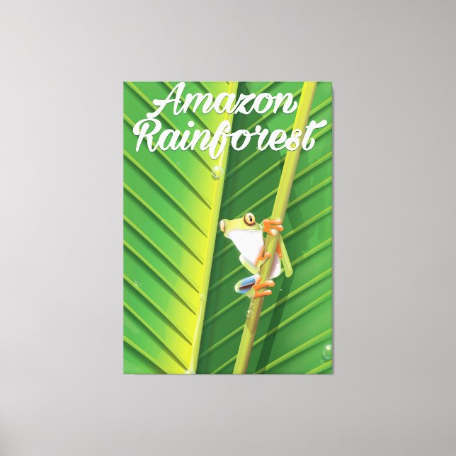 Amazon rainforest Travel poster Canvas Print (Front)