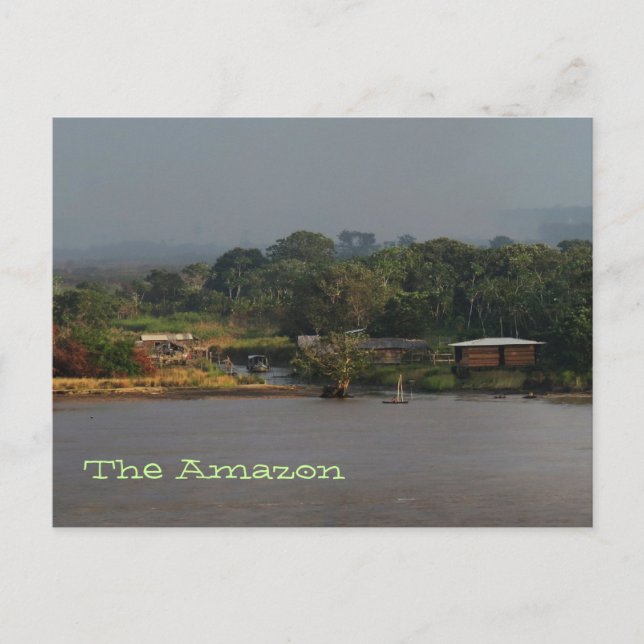 Amazon River Village Photo Postcard (Front)