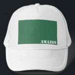 Amazon Trucker Hat<br><div class="desc">Show your colours with pride!  Amazon is a shade of jungle green that represents the largest tropical rain forest in the world</div>