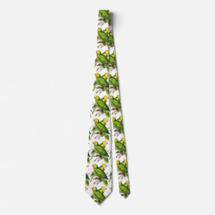Amazona Parrots -  vintage birds Tie