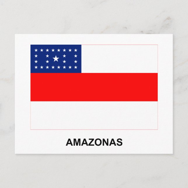 Amazonas, Brazil Flag Postcard (Front)