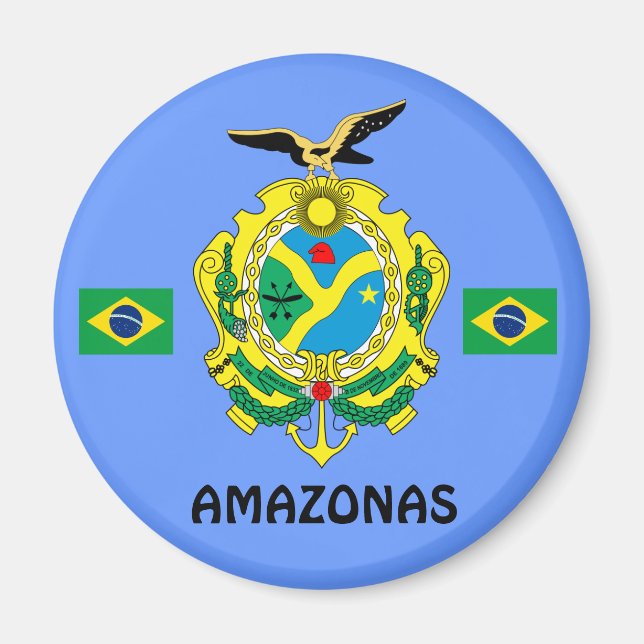 Amazonas, Brazil State Magnet Imå das Amazonas (Front)