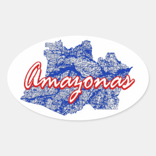 Amazonas Oval Sticker