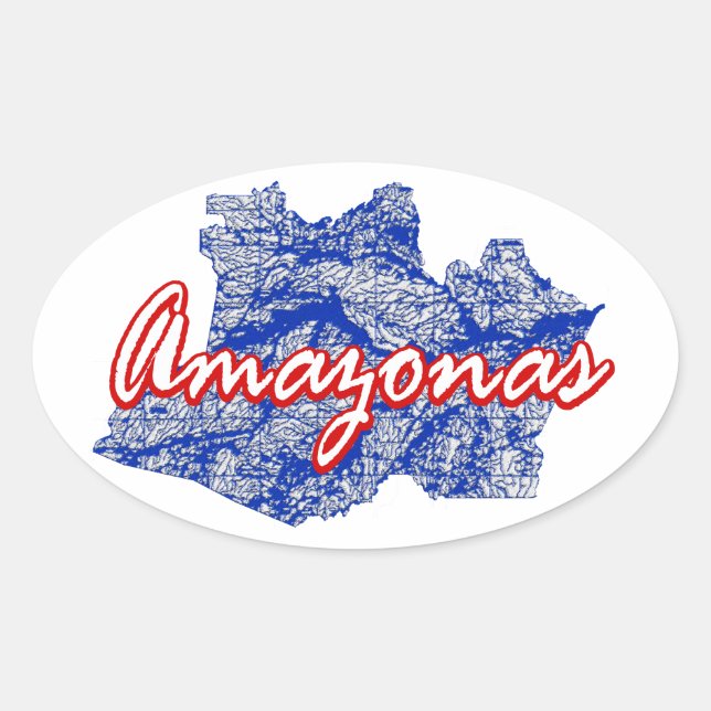 Amazonas Oval Sticker (Front)