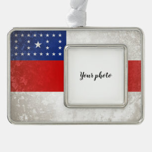 Amazonas Silver Plated Framed Ornament