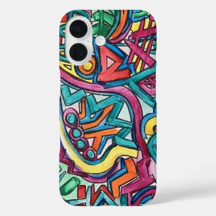 Amazonia-Hand Painted Abstract Art iPhone 16 Case