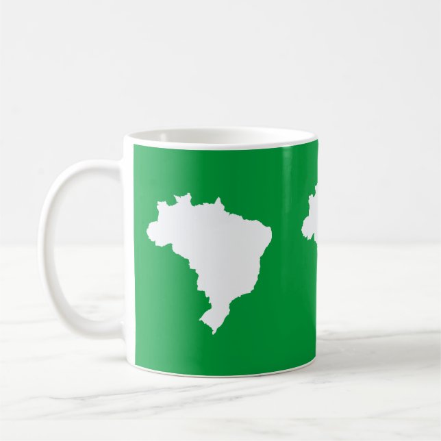 Amazonian Green Festive Brazil at Emporio Moffa Coffee Mug (Left)