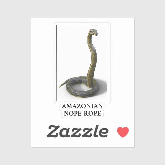 Amazonian Nope Rope - Anaconda Snake Danger (Sheet)