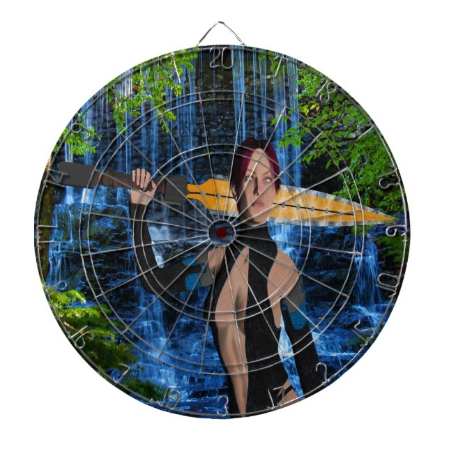 Amazonian Woman Dartboard (Front)