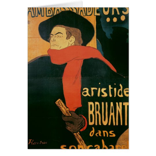 Ambassadeurs: Aristide Bruant, 1892 Card