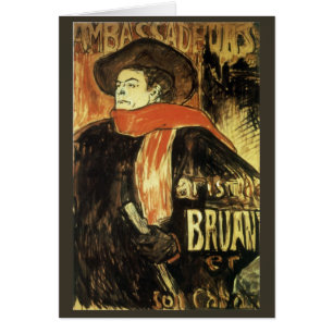 Ambassadeurs, Aristide Bruant by Toulouse Lautrec