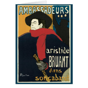 Ambassadeurs, Artistide Bruant by Toulouse Lautrec