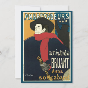 Ambassadeurs, Artistide Bruant by Toulouse Lautrec