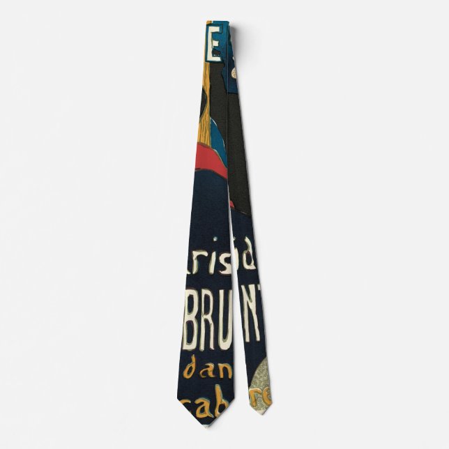 Ambassadeurs, Artistide Bruant by Toulouse Lautrec Tie (Front)