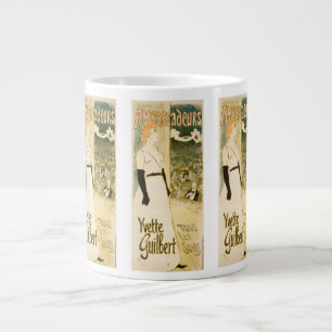 Ambassadeurs Yvette Guilbert by Theophile Steinlen Large Coffee Mug