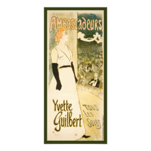 Ambassadeurs Yvette Guilbert by Theophile Steinlen Photo Print