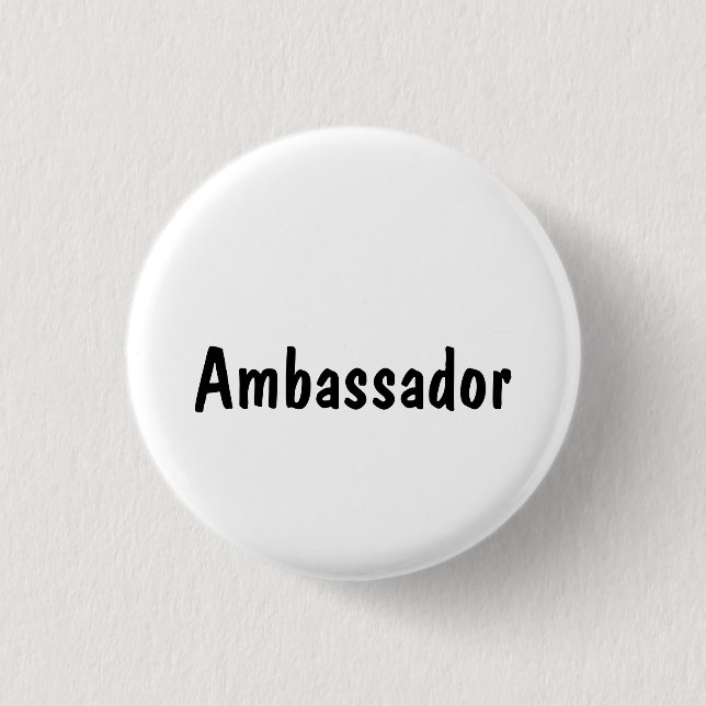 Ambassador 3 Cm Round Badge (Front)