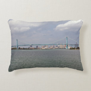 Ambassador Bridge accent pillow