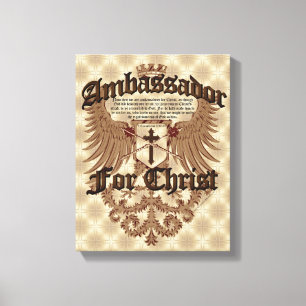 Ambassador For Christ, Corinthians Bible Verse Canvas Print