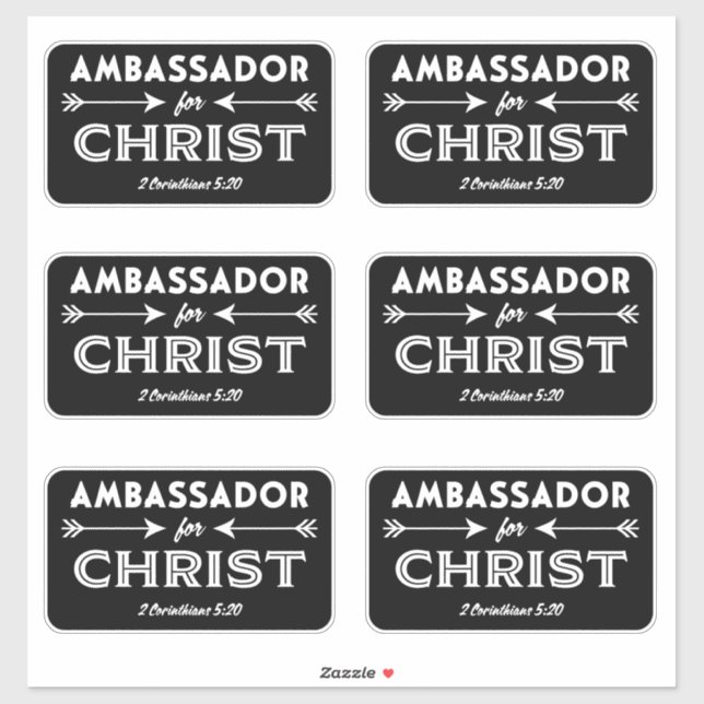 Ambassador for Christ Scripture Slogan (Sheet)