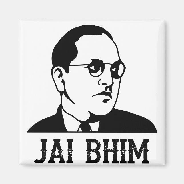 Ambedkar Jayanthi Jai Bhim / Bheem Magnet (Front)