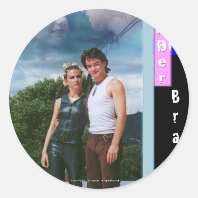 Amber and Bray Bramber Classic Round Sticker (Front)