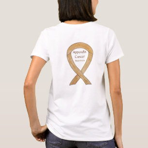 Amber Appendix Cancer Awareness Ribbon Art Shirts