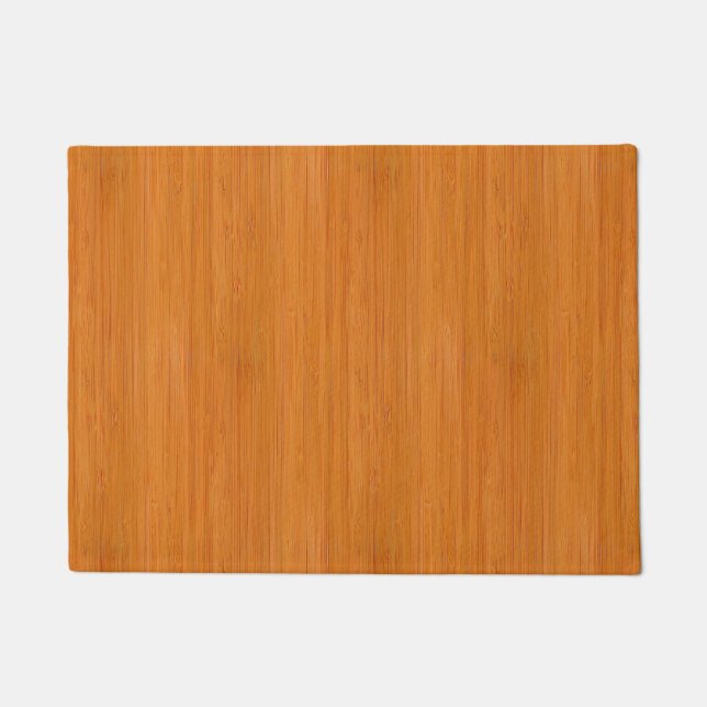Amber Bamboo Wood Grain Look Doormat (Front)