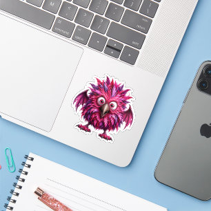Amber - Big-Eyed Feathered Whimsical Monster