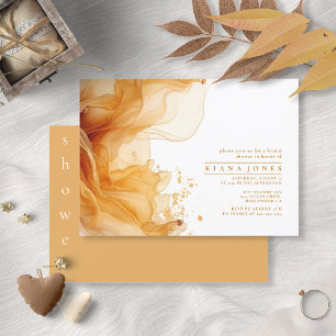 Amber Brandy Abstract Ink Bridal Shower ID1089