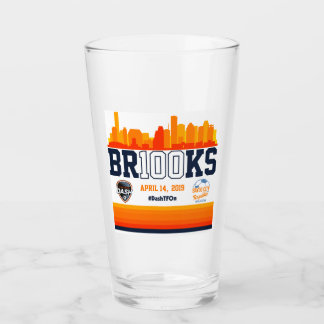 Amber Brooks 100th Cap Beer Glass