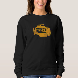 Amber Car Engine Dashboard Warning Light  Funny Me Sweatshirt
