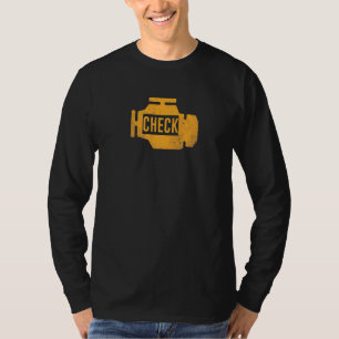 Amber Car Engine Dashboard Warning Light Funny Me T-Shirt