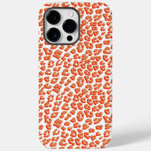 Amber Colour and White Leopard Print Case-Mate iPhone 14 Pro Max Case