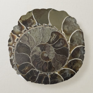 Amber Crystal Nautilus Shell Pillow 